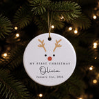 My First Christmas, Ceramic Ornament, Gift For Baby and New Parents - 6