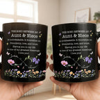 The Bond Between An Aunt And Niece, Personalized Black Mug, Gift For Nieces - 2