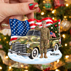 Saluting With Pride And Honor, Personalized Ornament, Gift For Veterans - 6