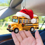 School Bus, Personalized Custom Wood Ornament, Gift For Bus Driver - 9
