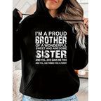 Lustiges T-Shirt aus 100 % Baumwolle – das perfekte Geschenk zum Geburtstag oder zu Weihnachten für deinen Bruder von der tollen Schwester 