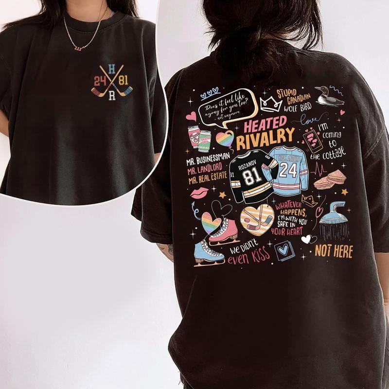 Romance Heated Rivalry Shirt, Hollanov Couple Romance Book Sweatshirt, Hockey Rivals Couple Tee, Movie Book Fans Gift
