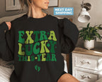Extra Lucky This Year Sweatshirt, St Patrick's Day Pregnancy Reveal, Pregnancy Announcement Sweatshirt