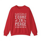 Witzige, kitschige Weihnachtspullover für Paare, süße Partner-Outfits für die Feiertage und der „I Come in Peace“-Sweatshirt für festlichen Style 