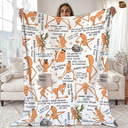 Marcus The Worm Flannel Blanket