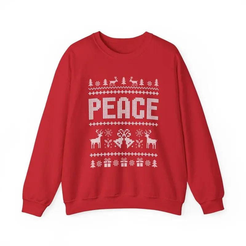 Witzige, kitschige Weihnachtspullover für Paare, süße Partner-Outfits für die Feiertage und der „I Come in Peace“-Sweatshirt für festlichen Style 