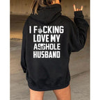 Sweatshirt „Ich liebe meinen Ehemann“ – Lustiger Ehefrauen-Hoodie mit auffälliger Botschaft 