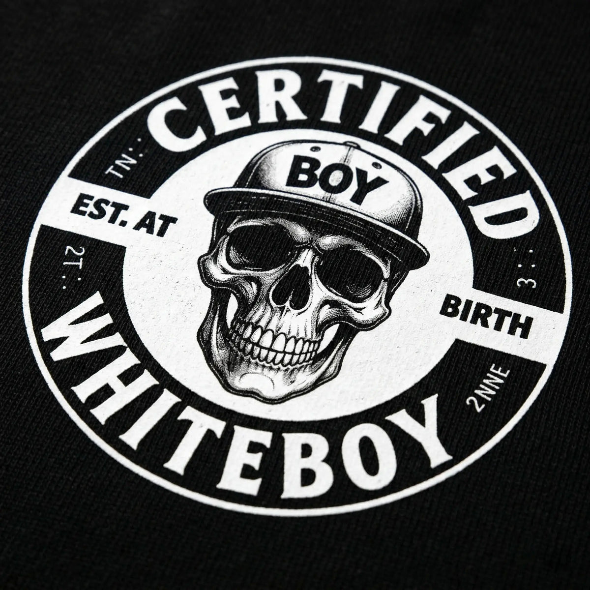 Certified Whiteboy Hoodie Skull Graphic Streetwear