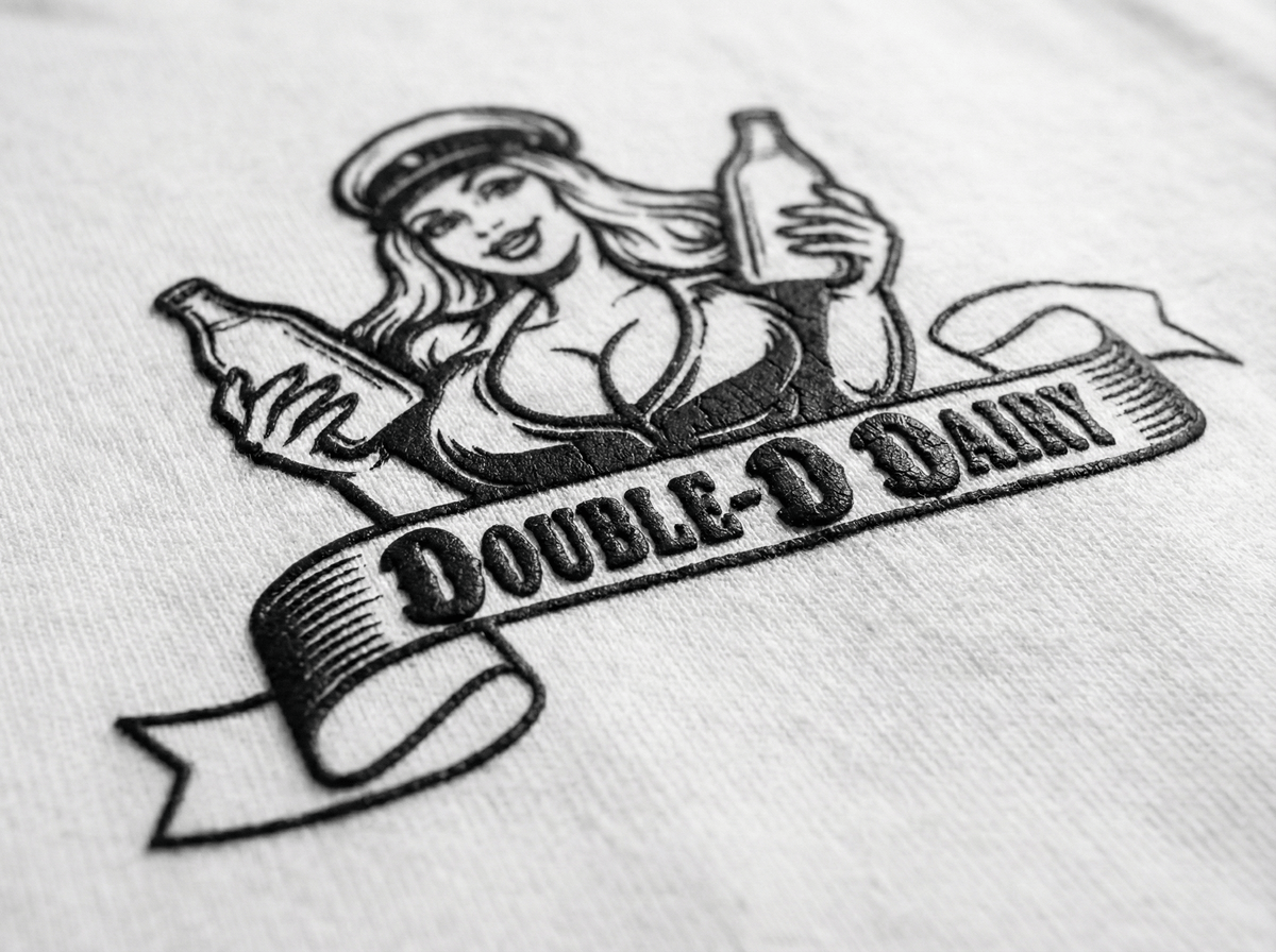 Double-D Dairy Farms - Men's Funny Graphic T-shirt