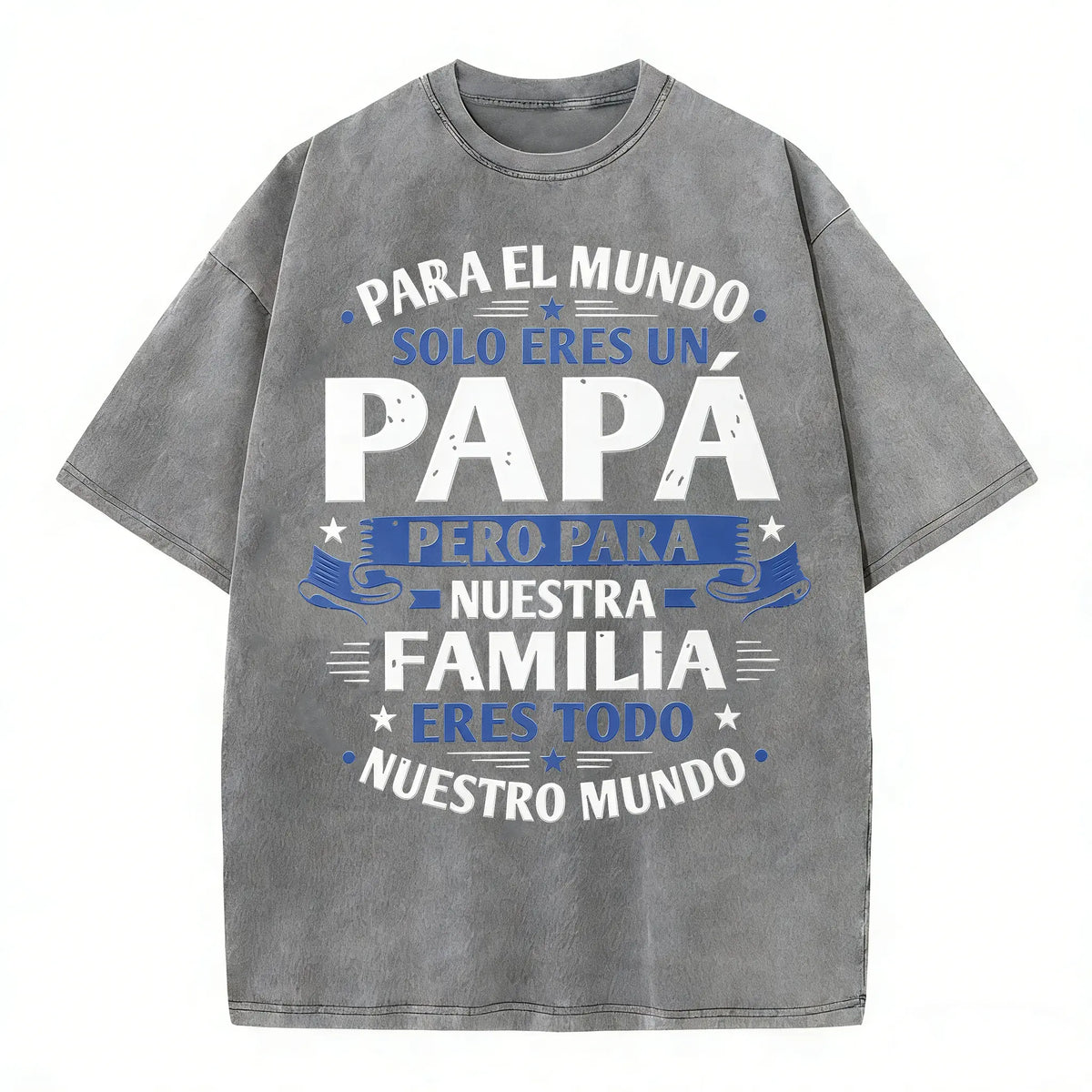 Father’s Day Shirt for Dad | Vintage Washed Cotton Graphic Tee | Papa Family Quote T Shirt Gift for Him