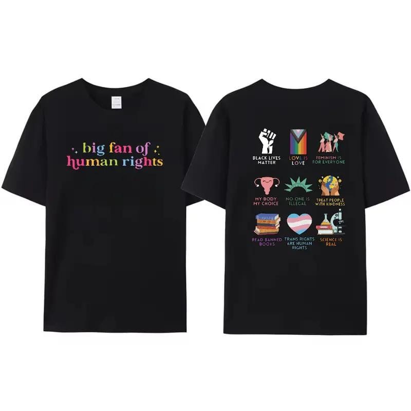 Big fan of human rights Hoodie, Human Rights Hoodie，Sweatshirt，Washed Cotton T-shirt