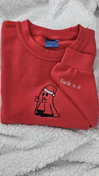 Ghost Middle Finger Christmas Hoodies