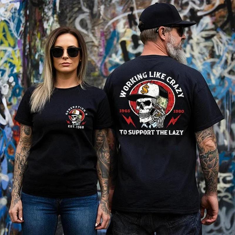 A one Working Like Crazy Shirt
