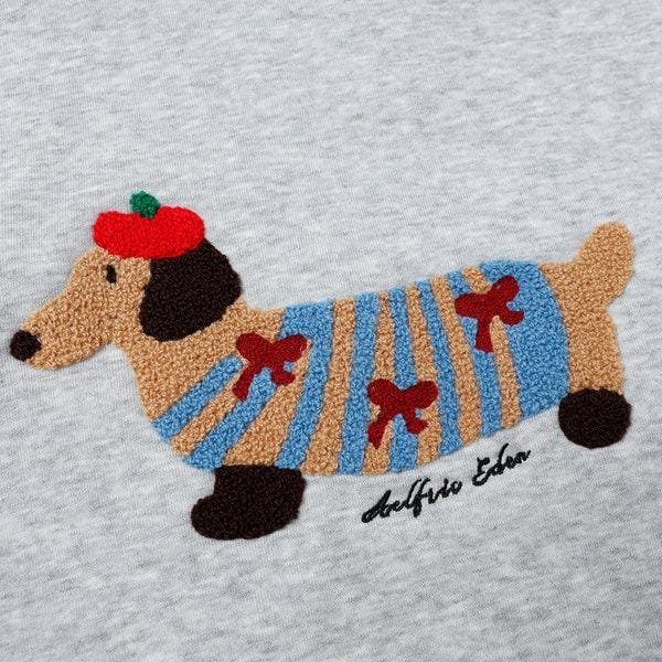 Aelfric Eden Cartoon Dog Hoodie Couple Hooded Sweatshirt Long Sleeve Pullover Oversized Hoodies 2025 Outfits