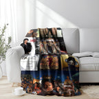 Famous Music Flannel Blanket, Funny Michael Blankets ,Soft and Comfortable  Suitable for Sofas, Beds, Camping and Travel - Modern Style.