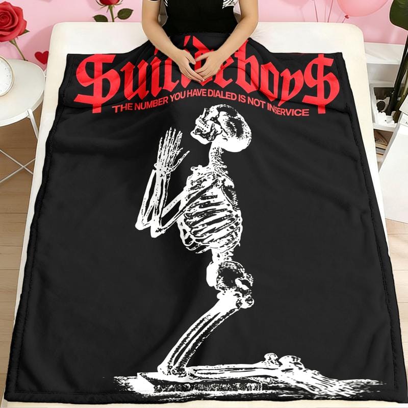 Suicideboy Theme Blanket, Flannel Blankets