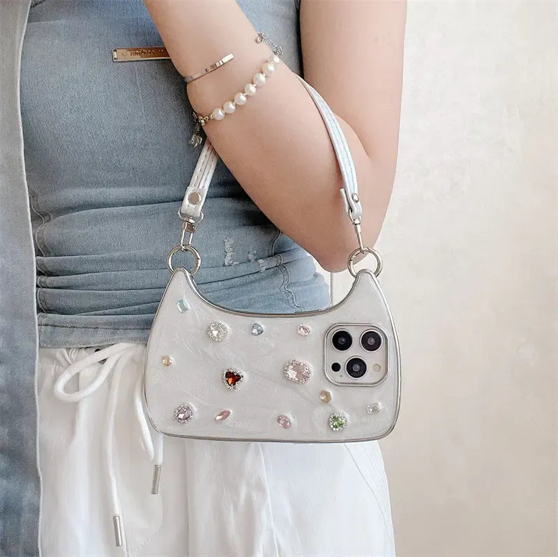 Phone Case & Handbag Set HN1224-03, Compatible with iPhone 17 Pro Max, 17 Air, 16 Plus, 15, 14, 13