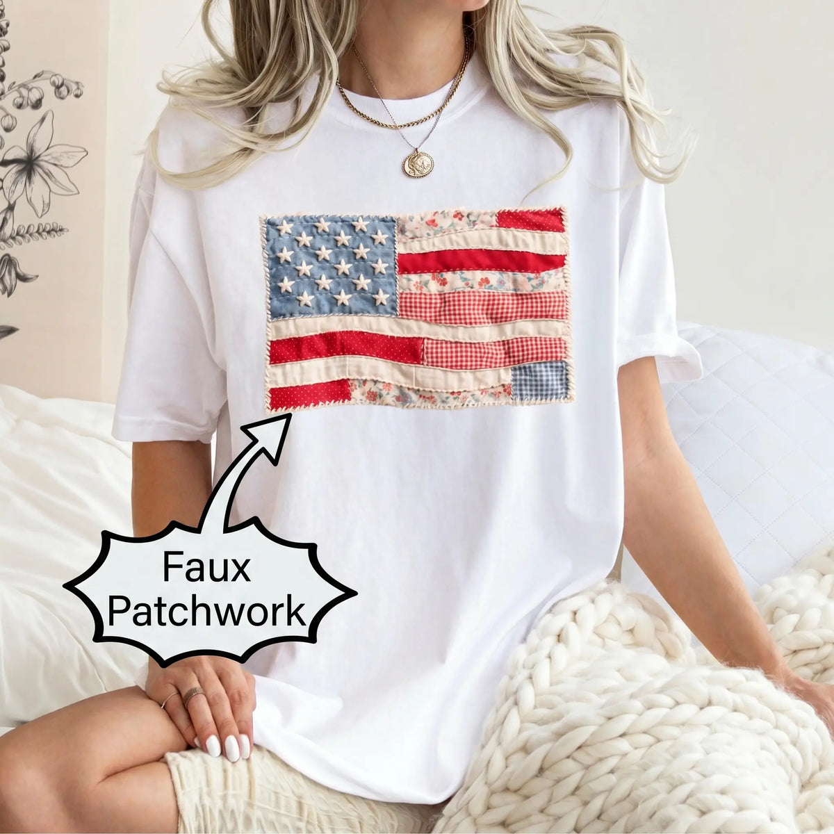 Memorial Day T-shirt American Eagle Independence Day 250 Years 1776 2026 Comfort Colors Retro American Flag Shirt, Faux Patchwork, Digital Print, vinyl ink