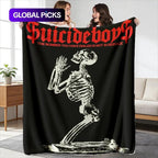Suicideboy Theme Blanket, Flannel Blankets
