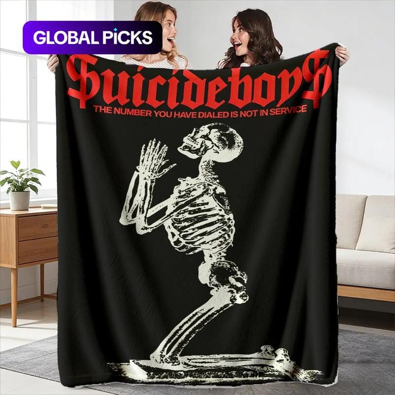 Suicideboy Theme Blanket, Flannel Blankets