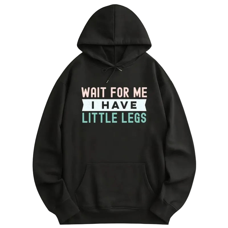 Funny Height Sarcasm Printed Hoodie – Long Sleeve Outdoor Wear for Men & Women