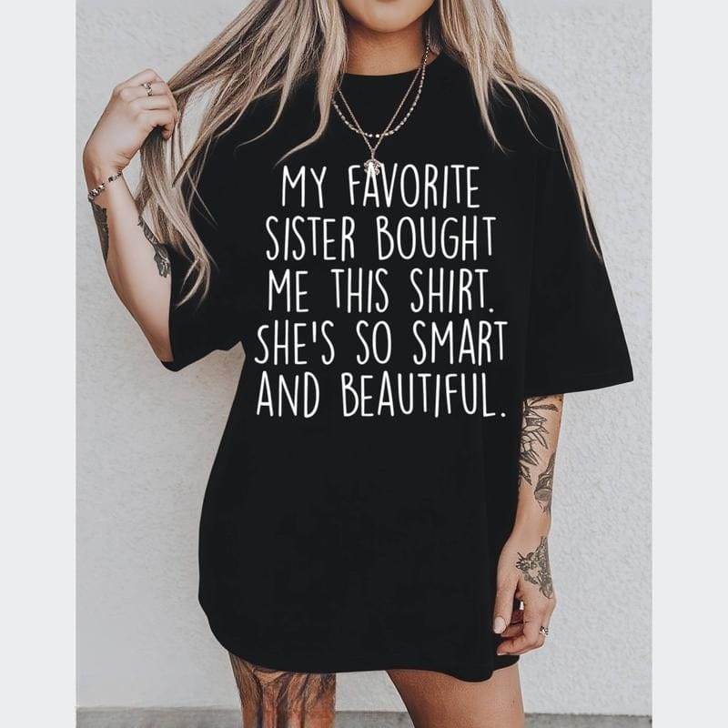 Funny Brother Gift T-Shirt – Soft 100% Cotton From My Sister